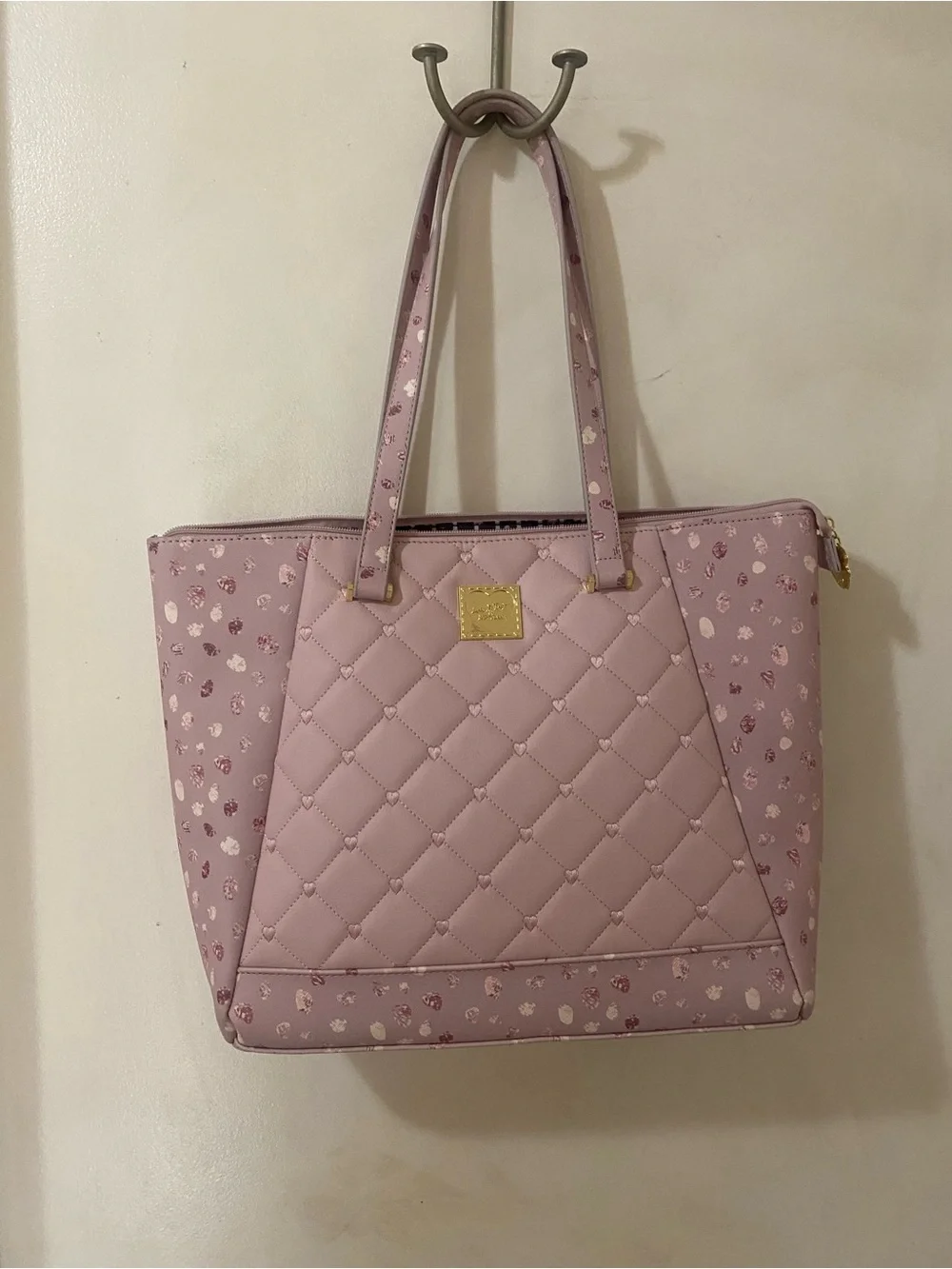 Luv Betsey by Betsey Johnson Pink Quilted Shoulder Tote